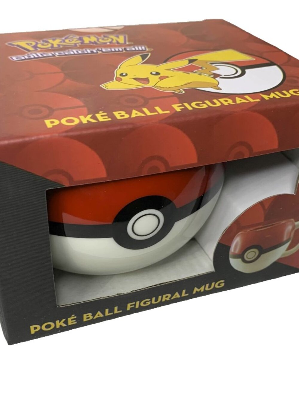 Pokémon Poke Ball Figural Mug 2014 New In Box Pikachu Ceramic Collectible NIB